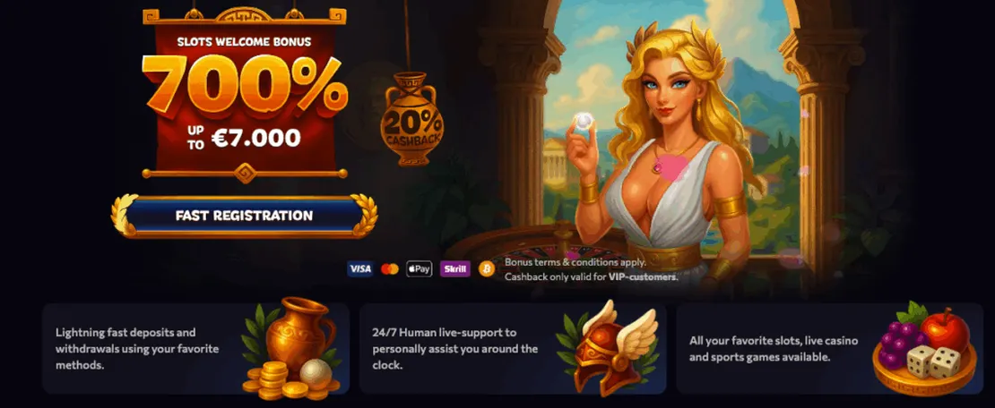 Visuel officiel d'Aphrodite Casino
